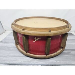Vintage 1960s Mastro Snare Drum - Red Sparkle / Gold (Repair/Decor)